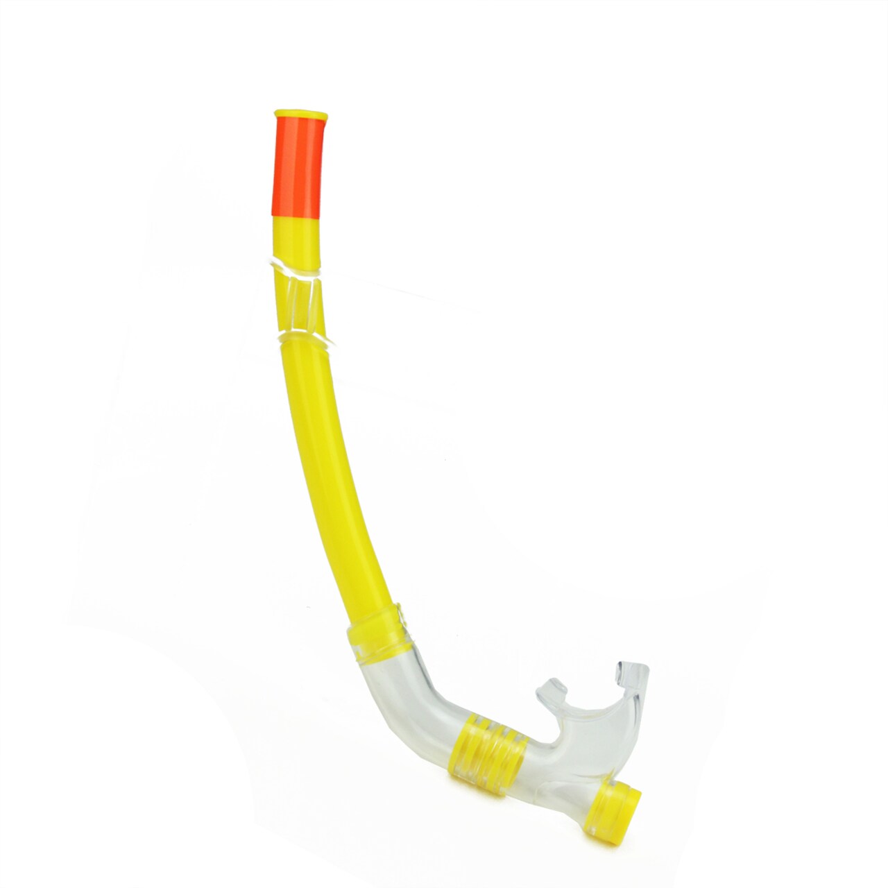 Swim Central 16" Yellow and Clear Maxi-Purge Sport Water Swimming Pool Snorkel